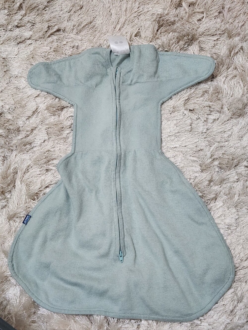 Halo Sage Green Baby Sleep Sack with 2- Way Zip
